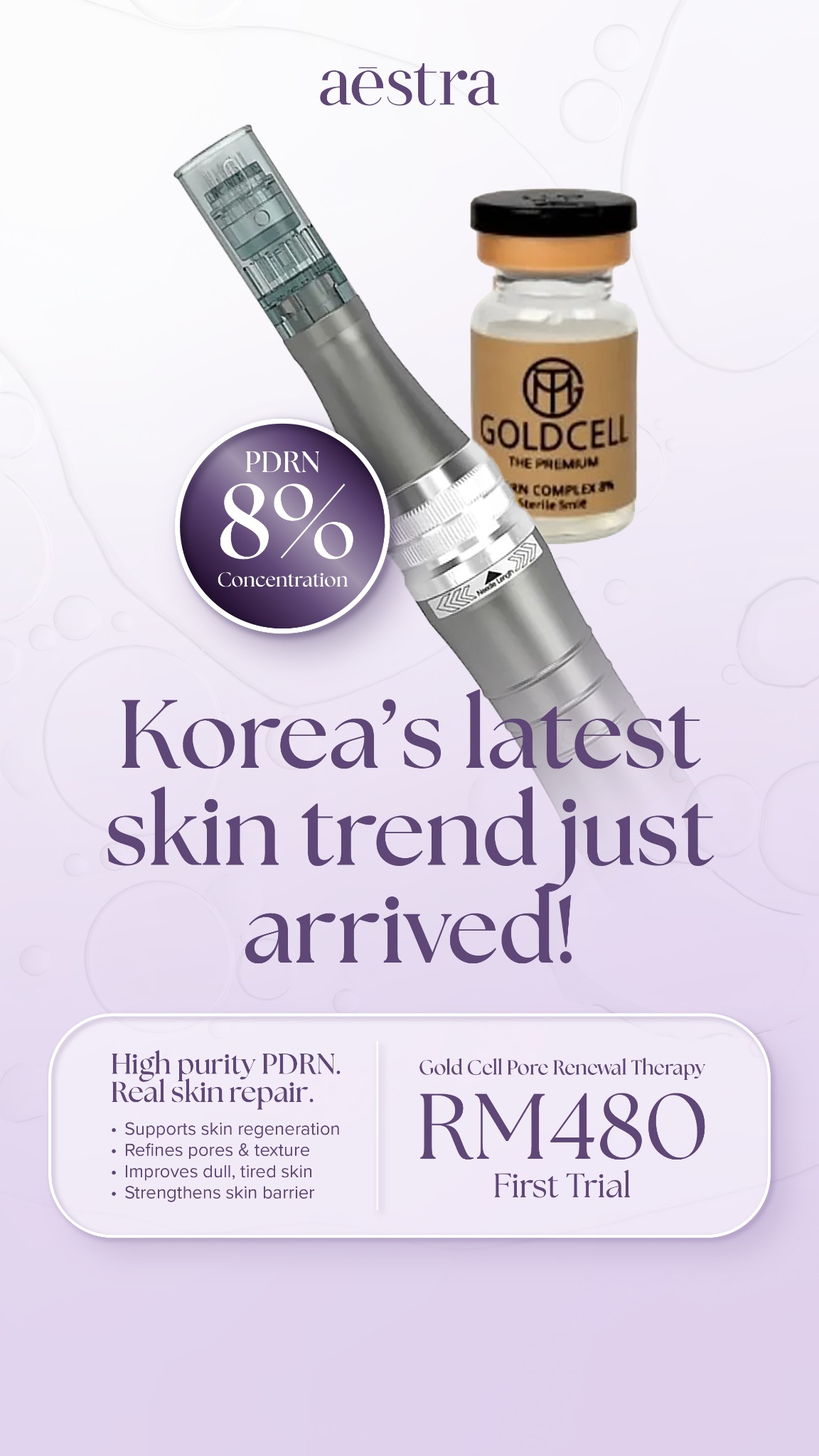 Aestra Facebook ad from May 7, 2026