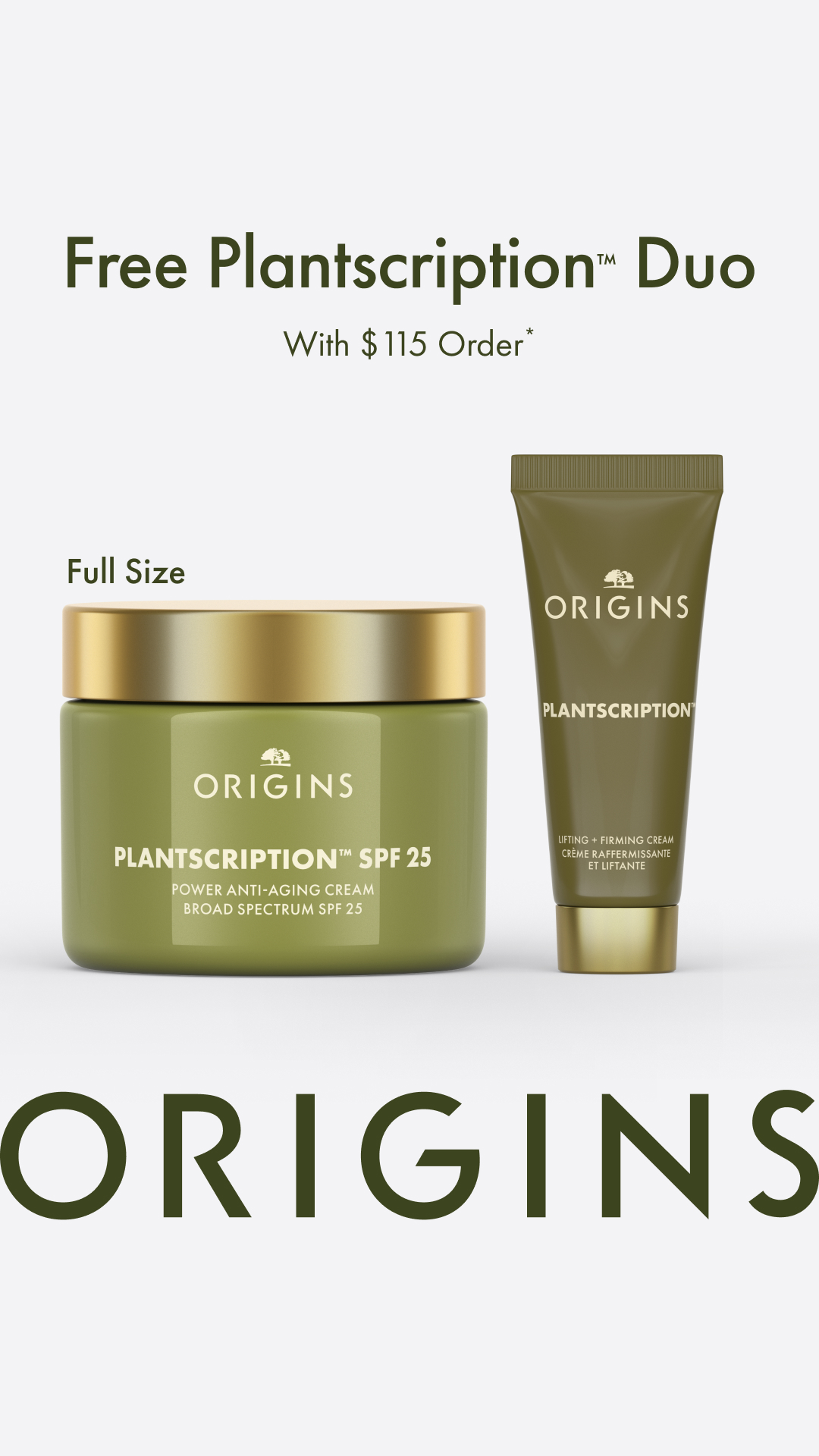 Origins Facebook ad