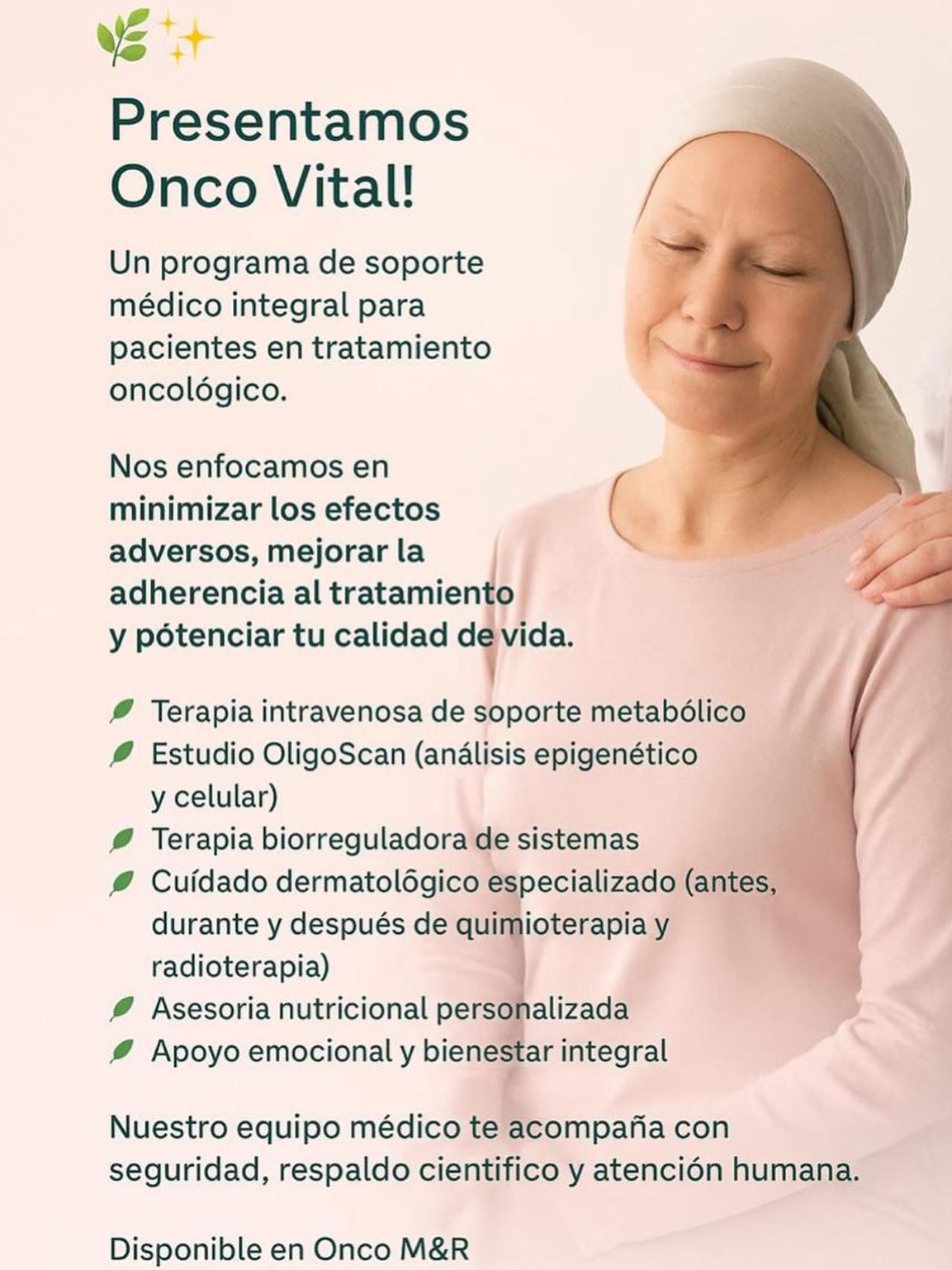 Onco.MR Facebook ad: OncoVital. El soporte que necesitas antes, durante y…