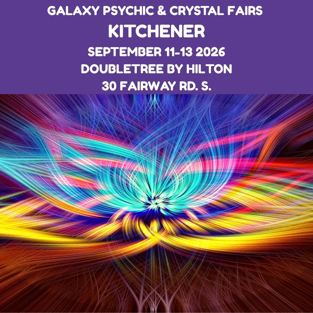 Galaxy Psychic Fairs Facebook ad: Galaxy - Kitchener Psychic & Crystal Fair