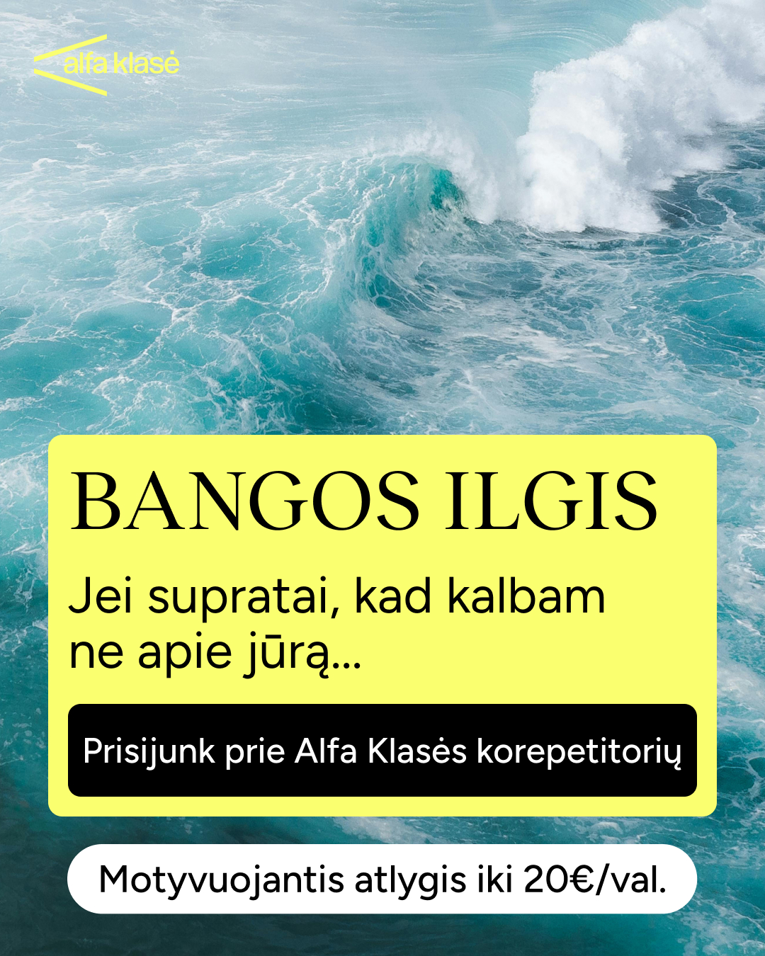Alfa Klasė Facebook ad