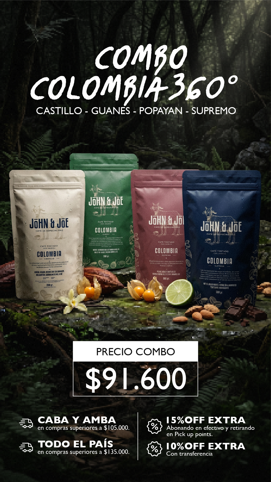 John and Joe Café de Especialidad Facebook ad