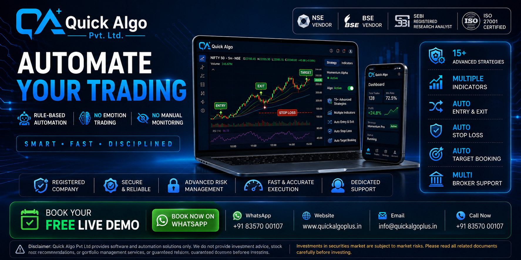 Quick Algo Plus Pvt Ltd Facebook ad from Aug 12, 2026