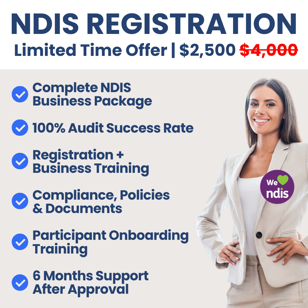 Regis Provider Consulting Facebook ad: NDIS Registration, Complete Business Package