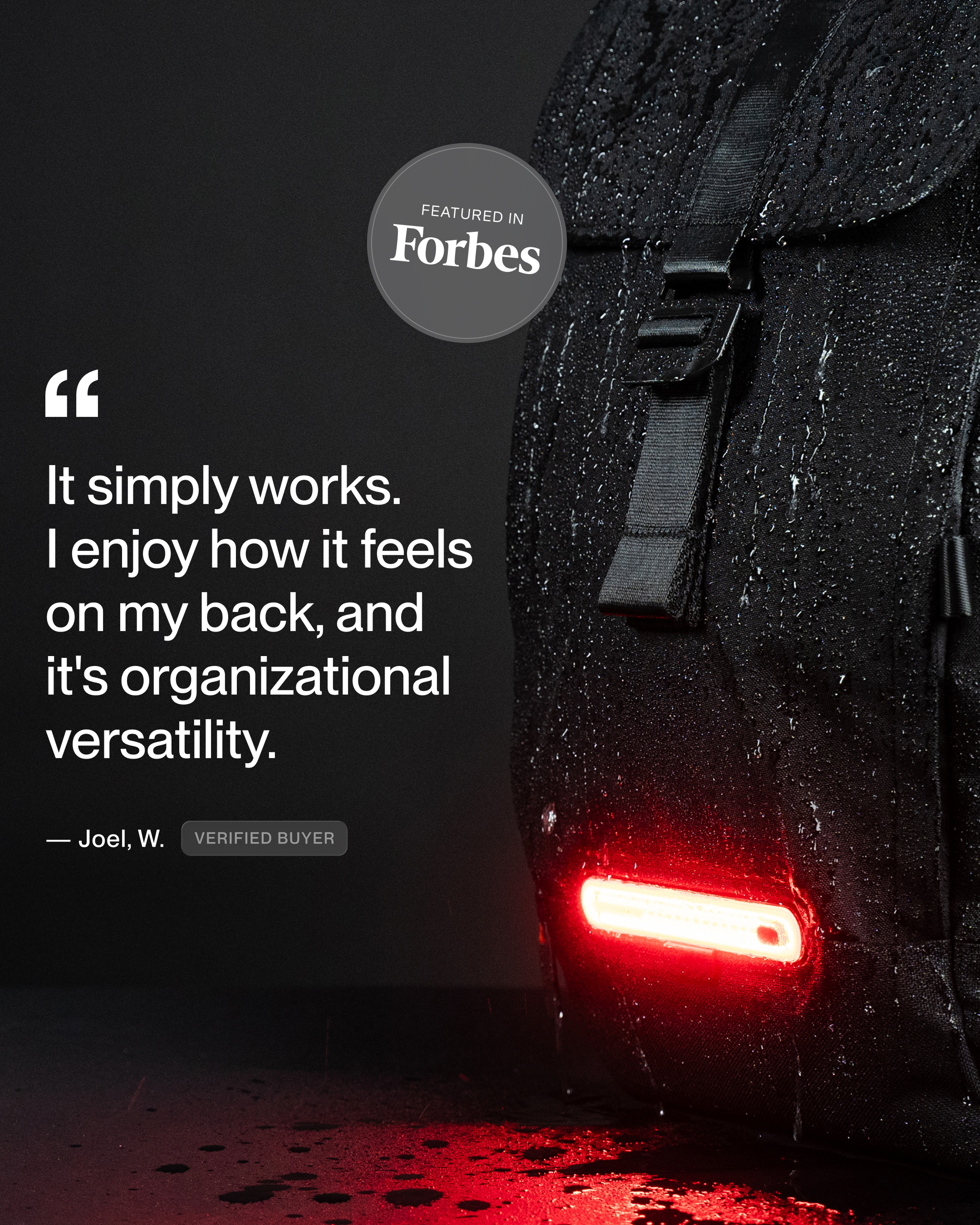 AURA Smart Cycling System by UNIT 1 Facebook ad: Ultimate Commuter's Backpack