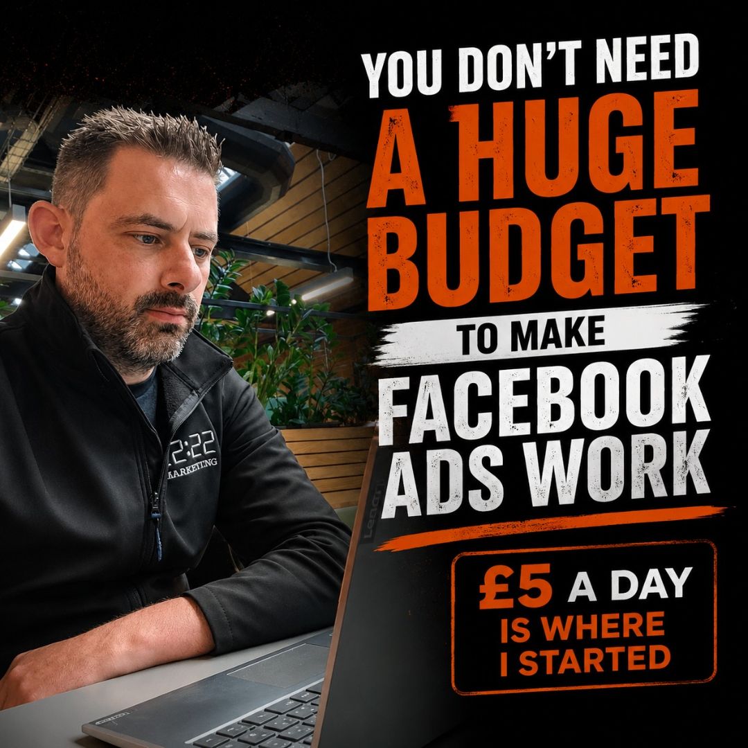 22:22 Marketing Facebook ad
