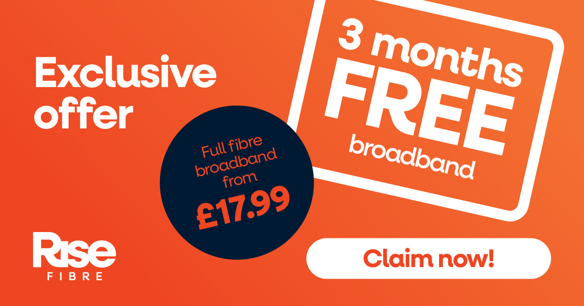 Rise Fibre Facebook ad