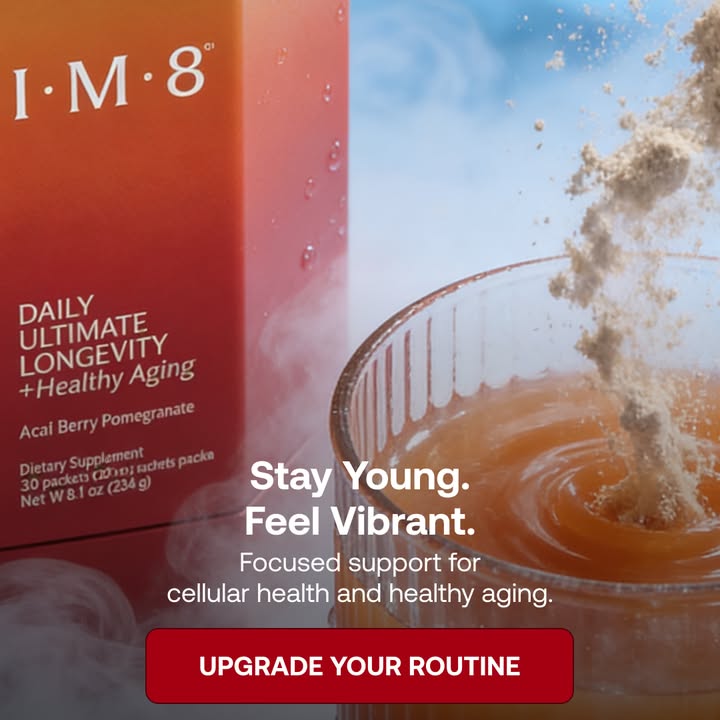 IM8 Global Facebook ad: Longevity Starts at the Cellular Level