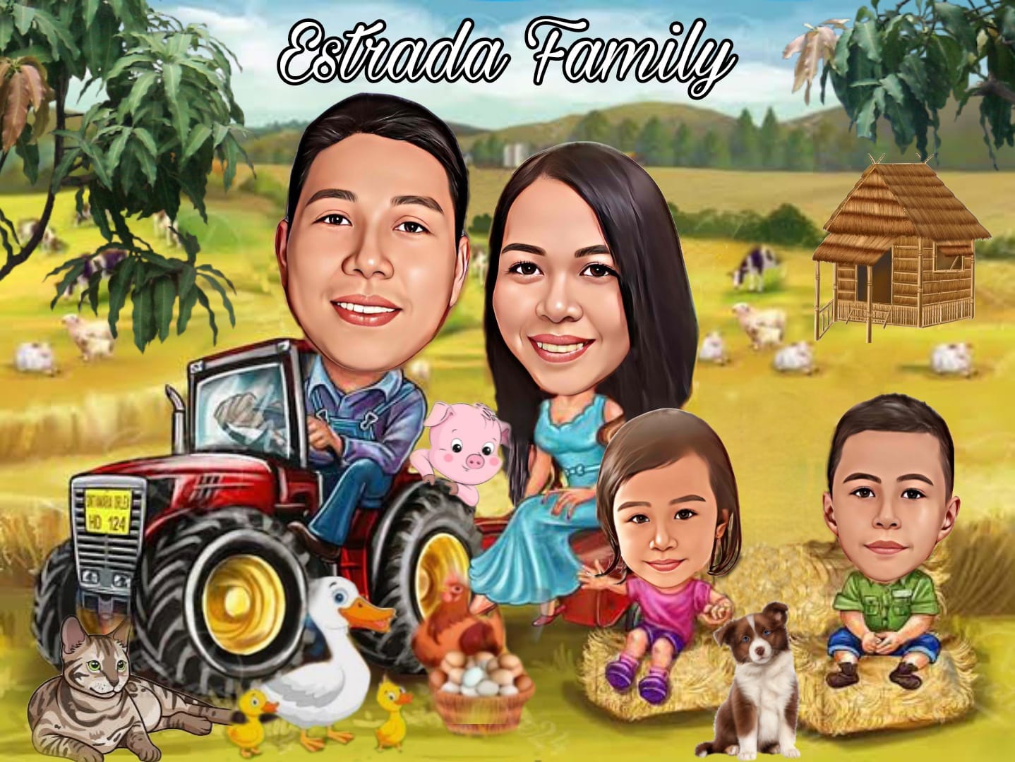 Karikaturas Facebook ad: We do digital customized caricature photo for solo…