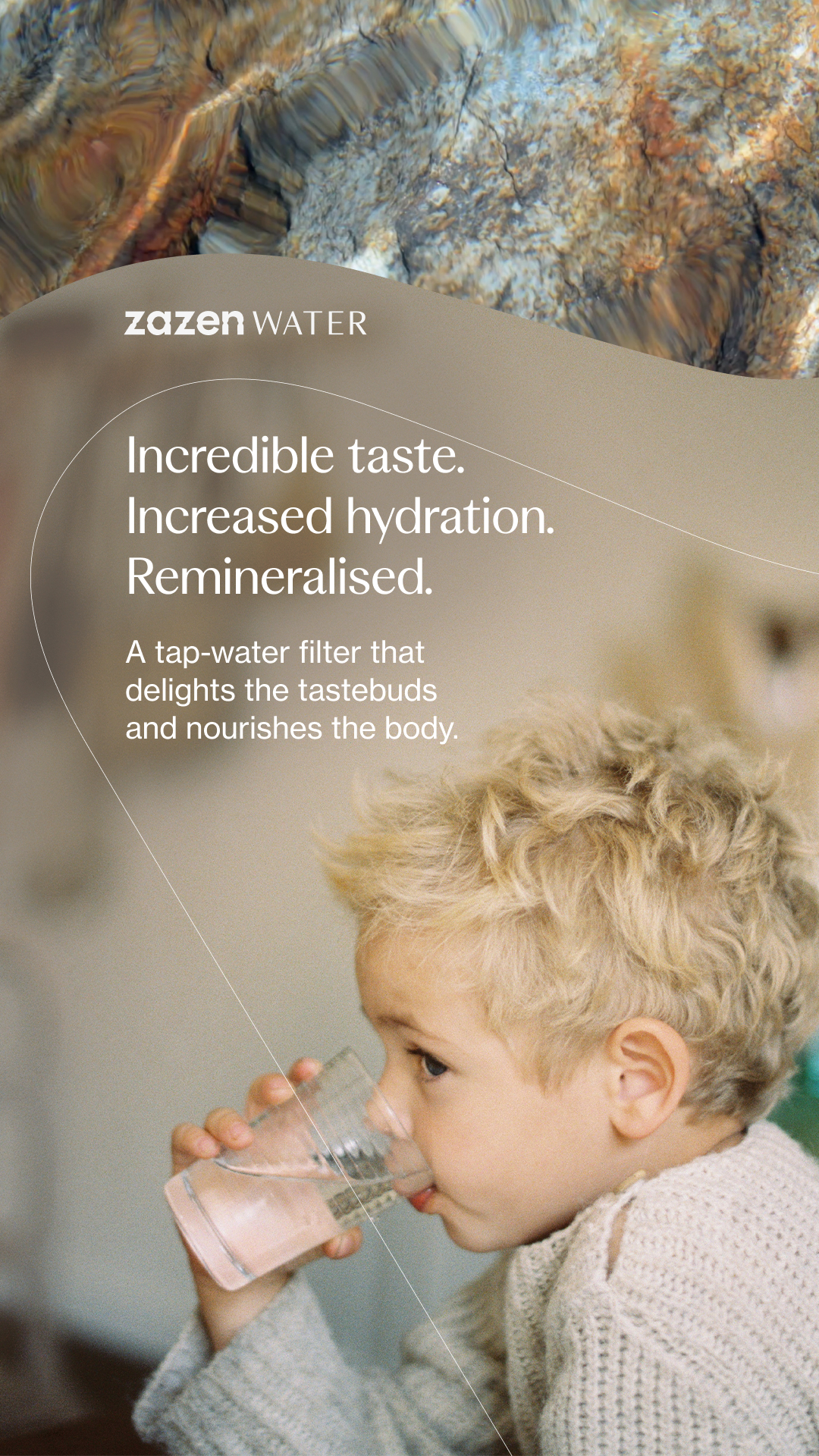 zazen Alkaline Water Facebook ad
