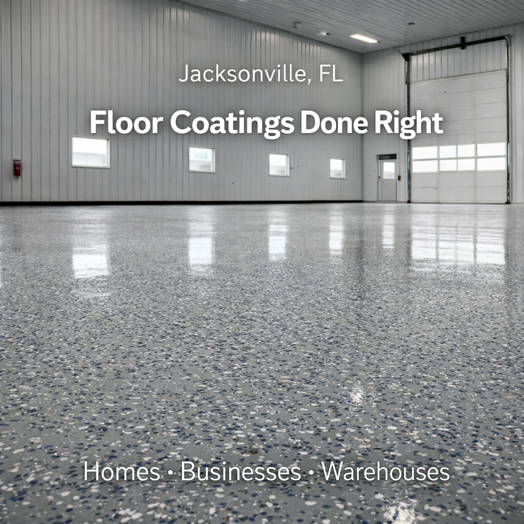 Performance Epoxy Facebook ad: Epoxy Garage Floors in Jacksonville