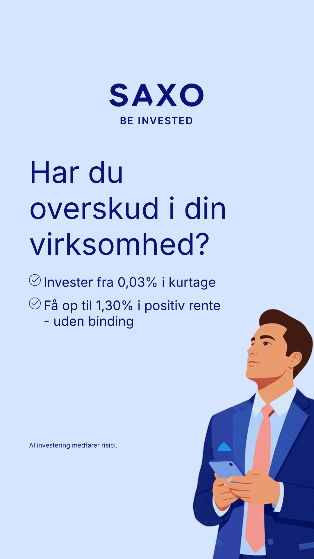 Saxo Bank Facebook ad