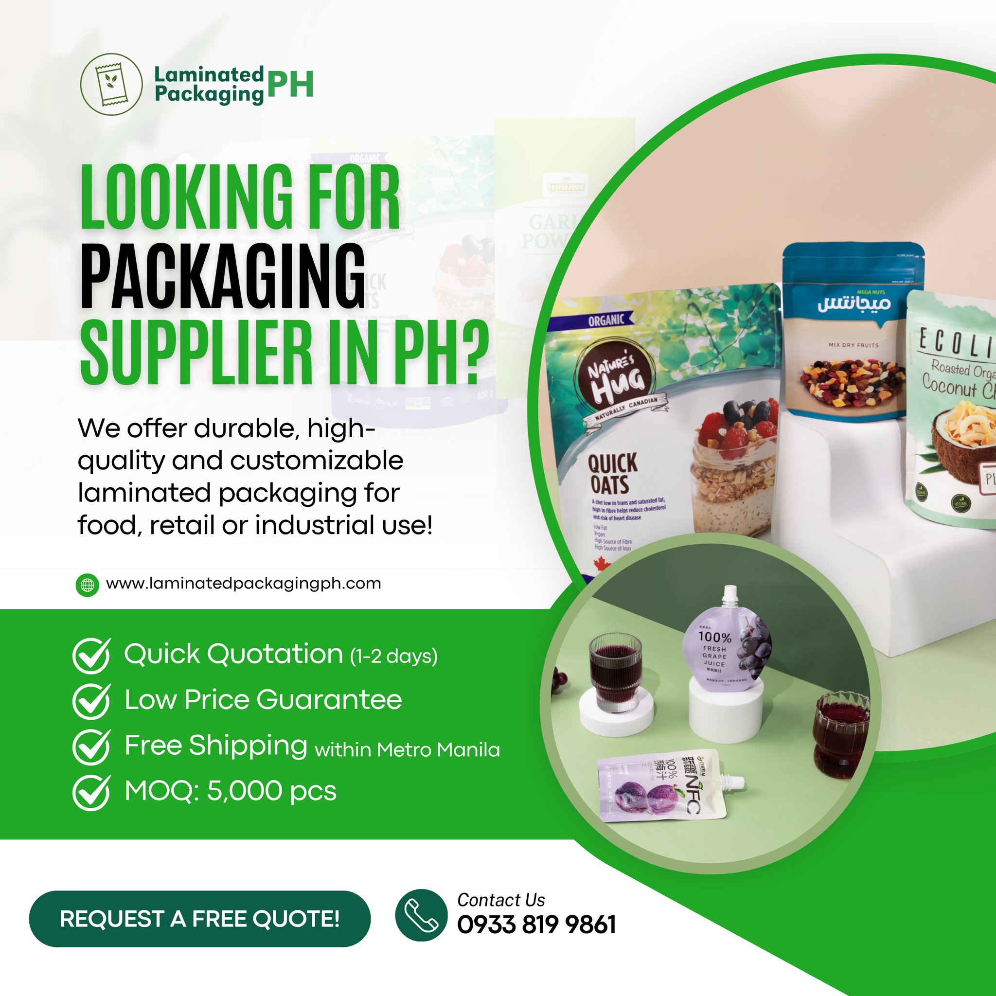 Laminated Packaging PH Facebook ad: Do you need a reliable PACKAGING SUPPLIER?