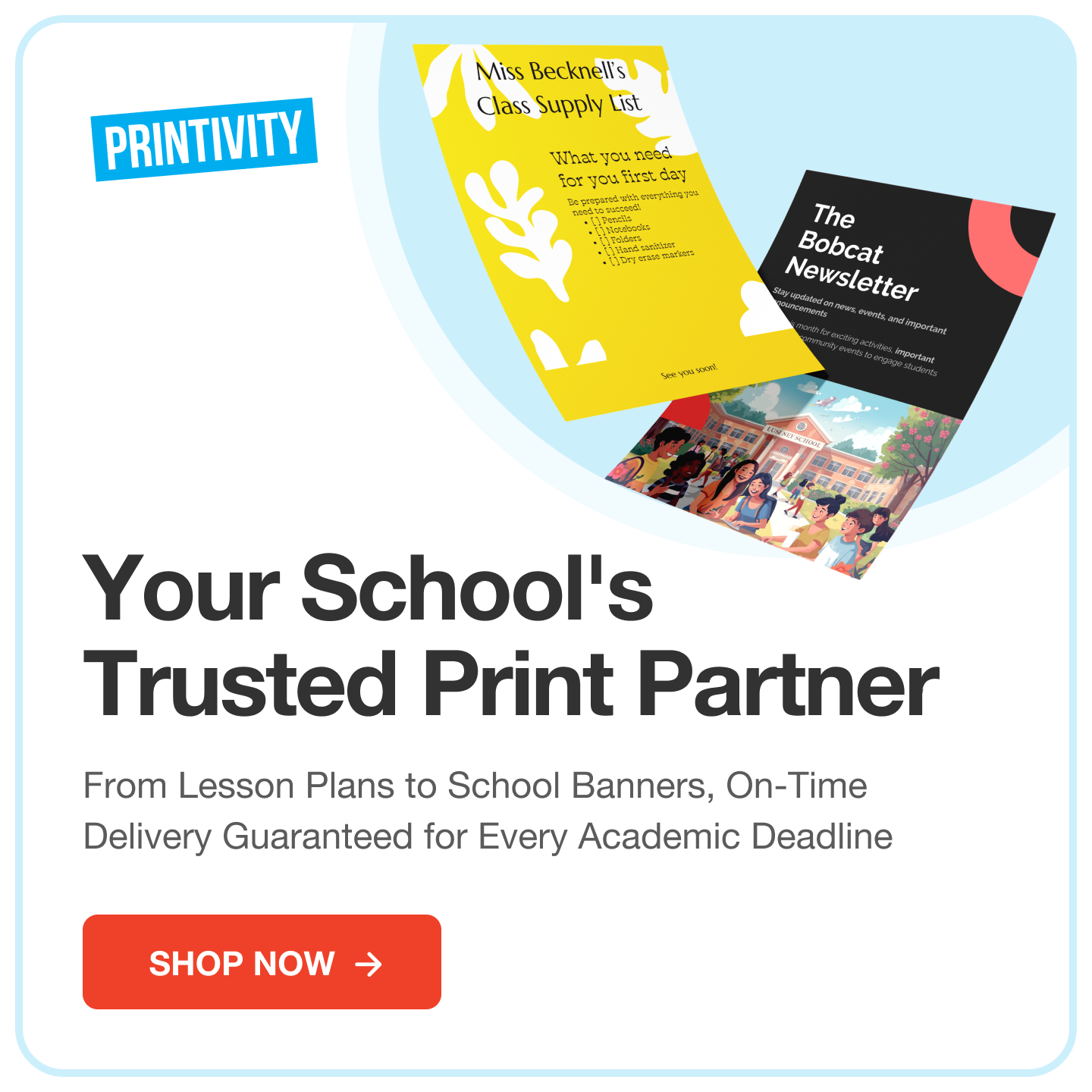 Printivity Facebook ad