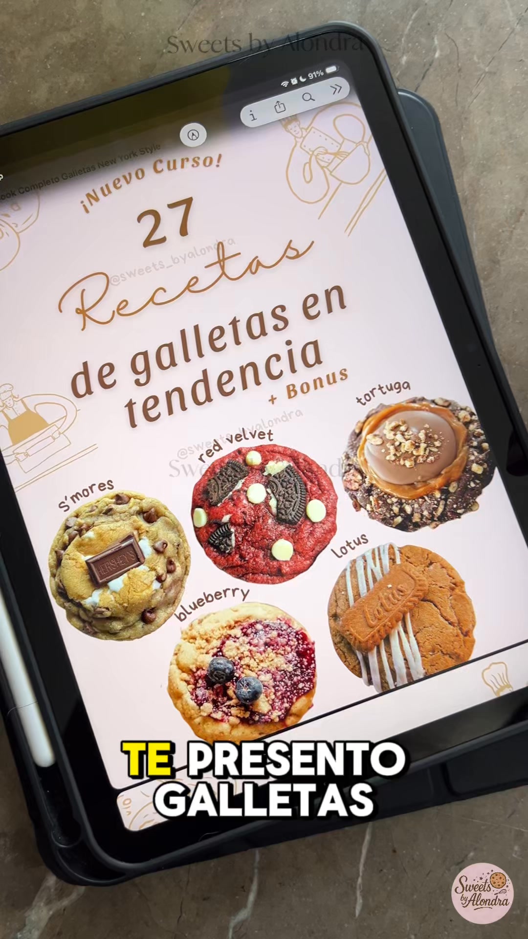 Sweets by Alondra Facebook ad: Cookies New York Style Pro