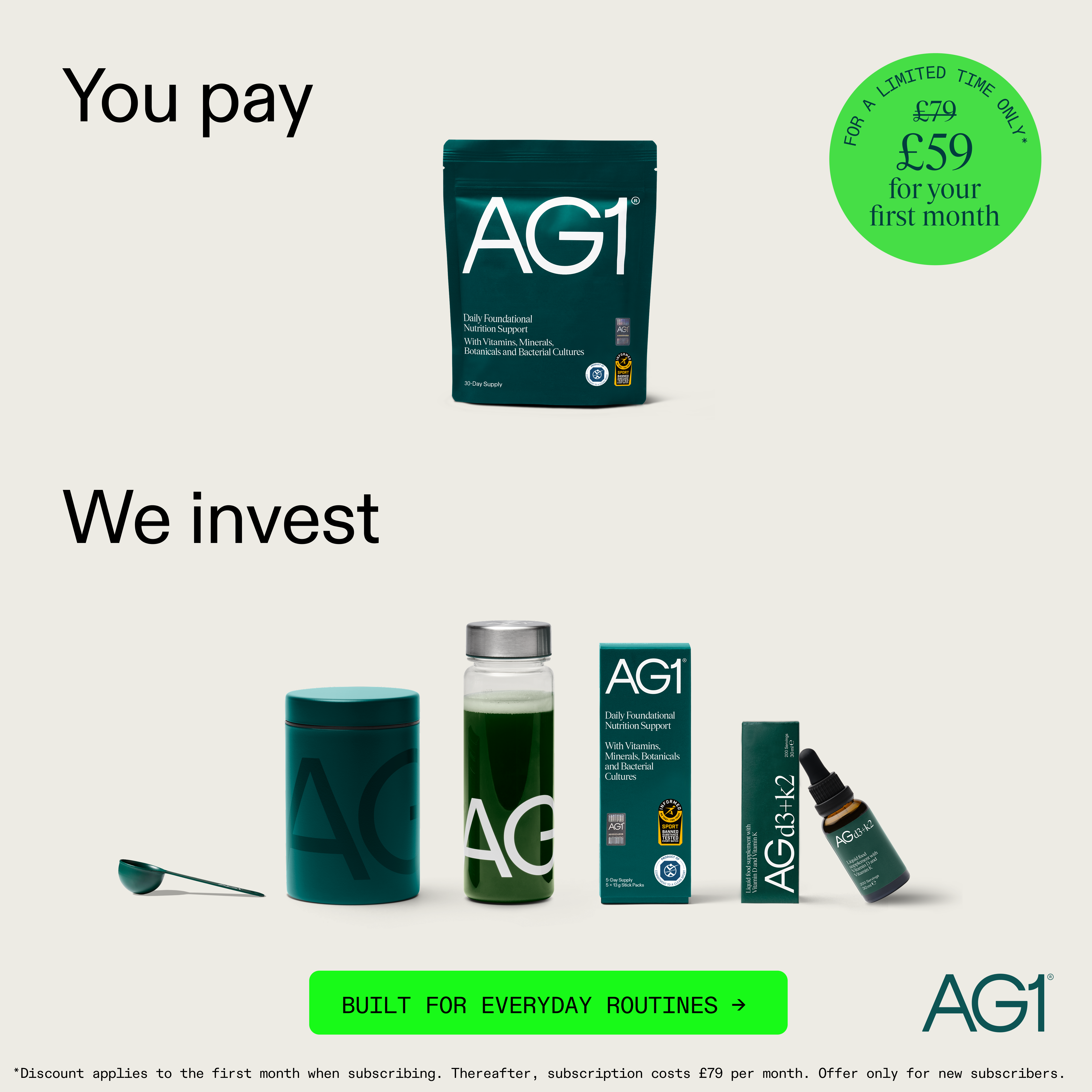 AG1 by Athletic Greens Facebook ad