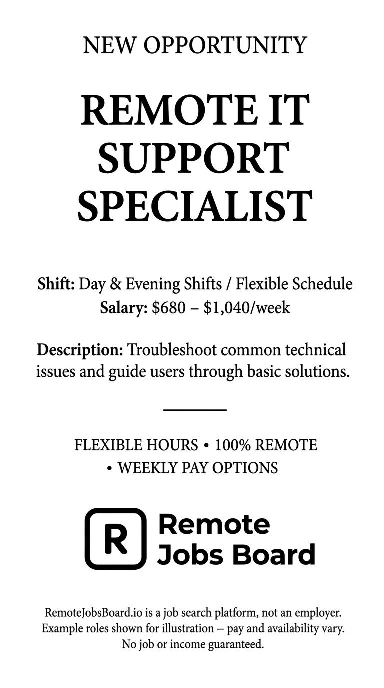 Remote Jobs Board - Work From Anywhere Facebook ad