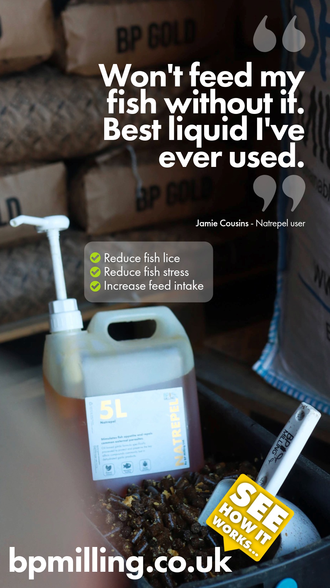 BP Milling - Sustainable Aquafeed Alternatives Facebook ad from Apr 20, 2026