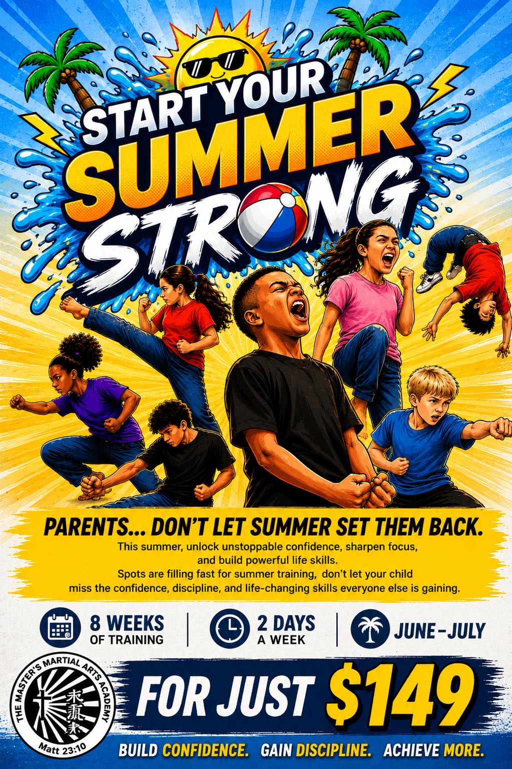 The Master's Martial Arts Academy Facebook ad