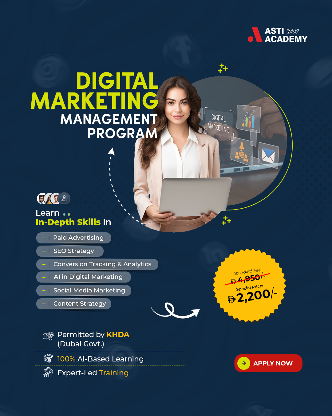 ASTI Digital Academy Facebook ad: Interested in digital marketing but not sure where…
