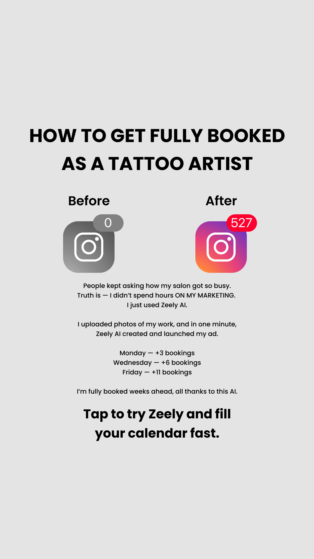 Zeely Facebook ad