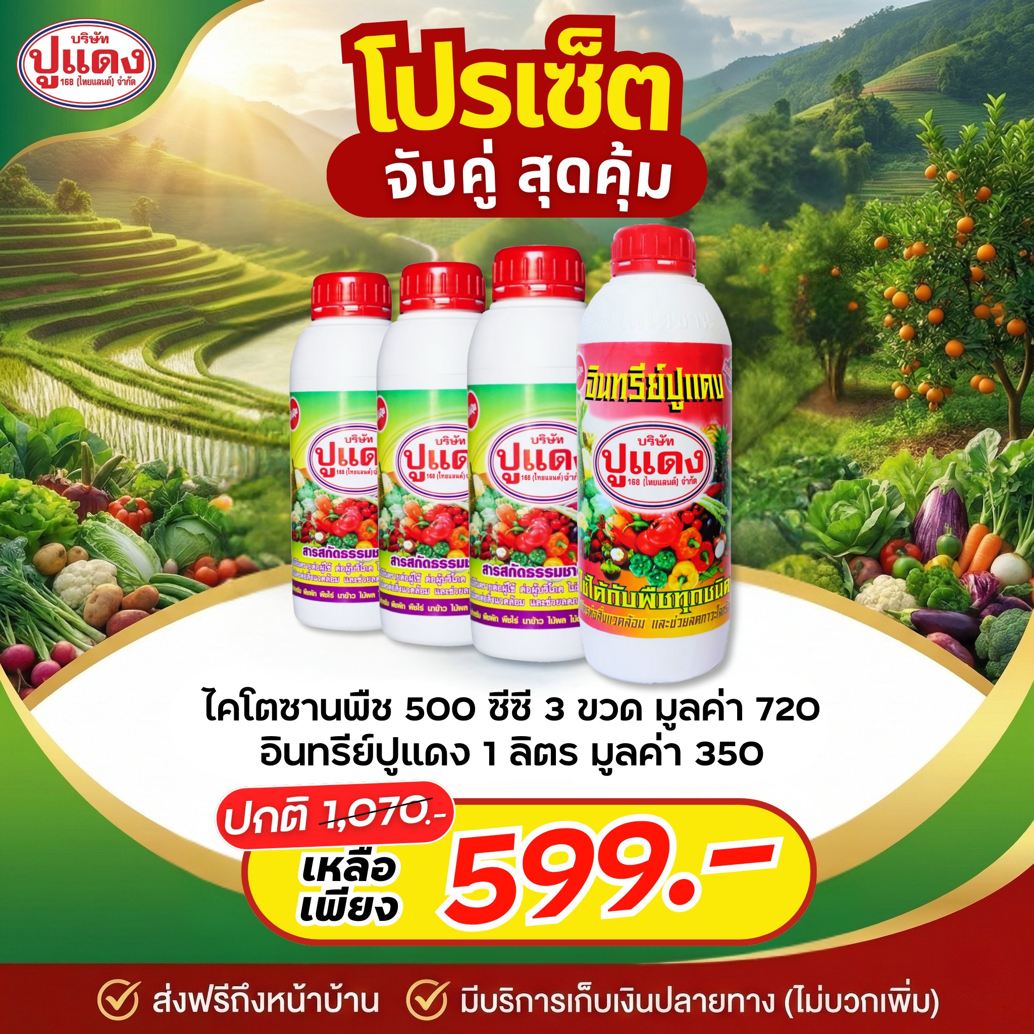 ปูแดง 168 ไทยแลนด์ Facebook ad: โปรตลอดเดือน มีนาคม โปรเซ็ตจับคู่ สุดคุ้มจาก ปูแดง 168…