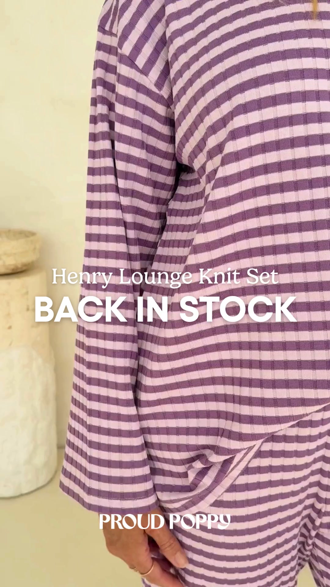 Proud Poppy Clothing Facebook ad: Henry Is Back In Stock