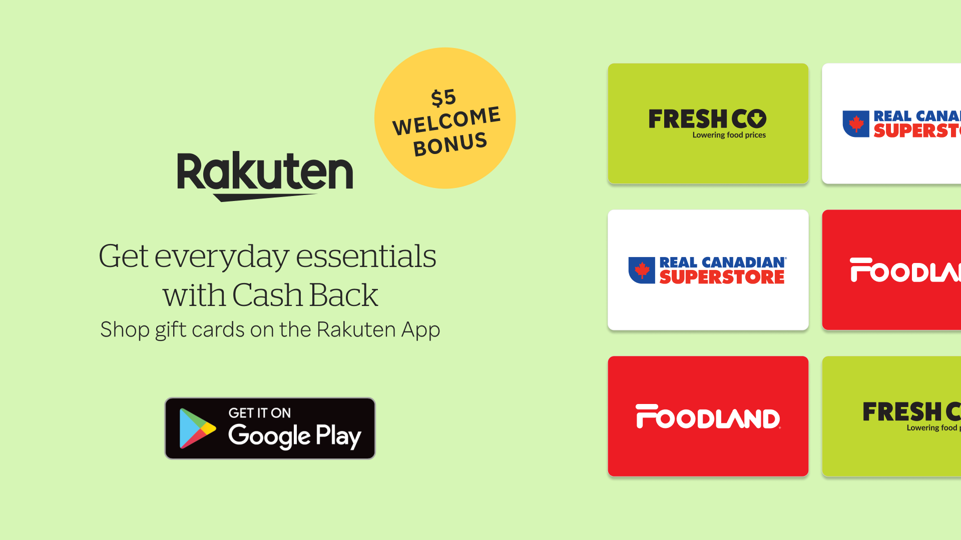 Rakuten.ca Facebook ad