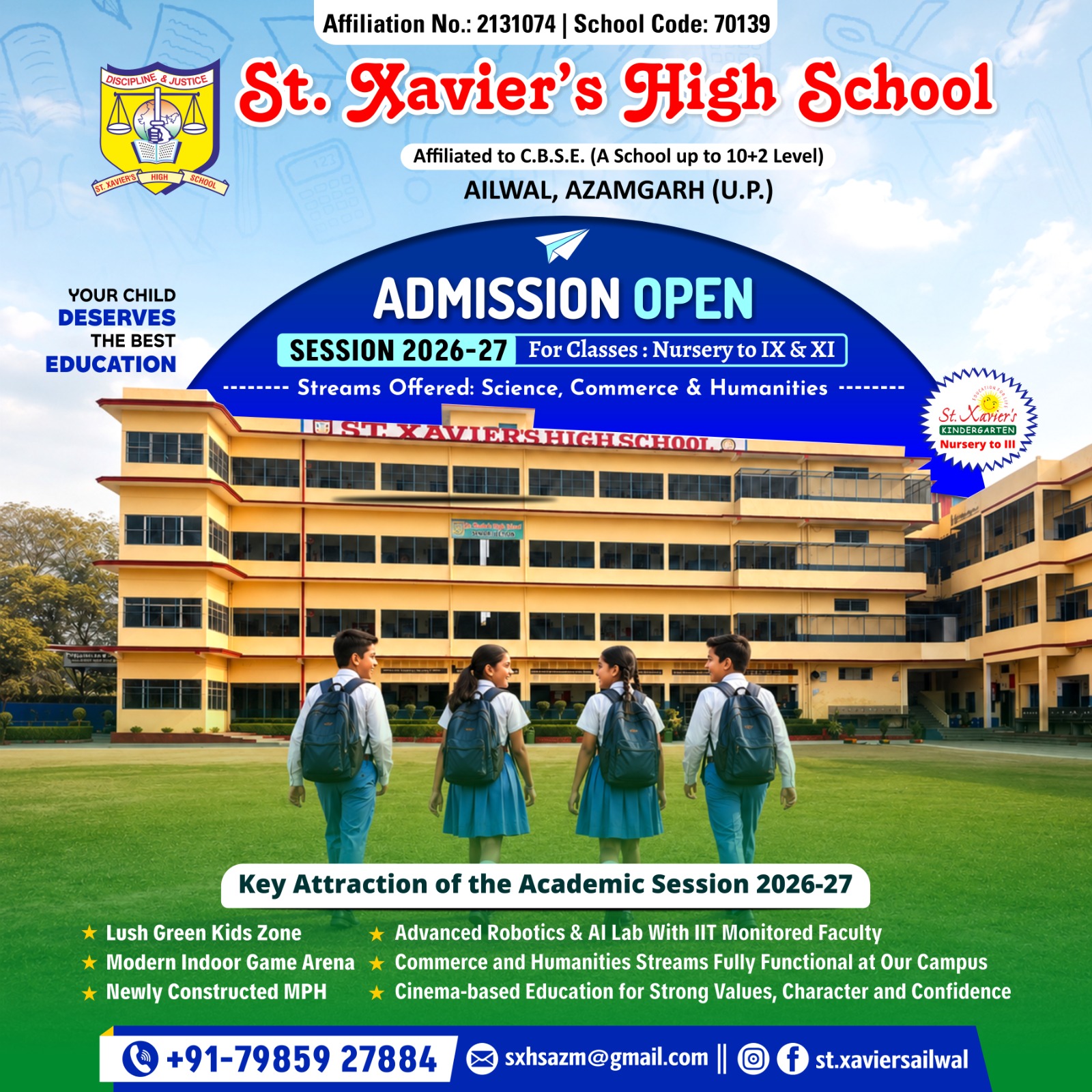 St. Xavier's High School, Ailwal Azamgarh Facebook ad