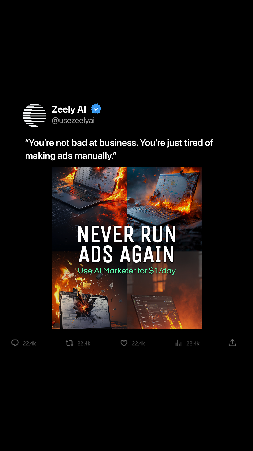Zeely Facebook ad