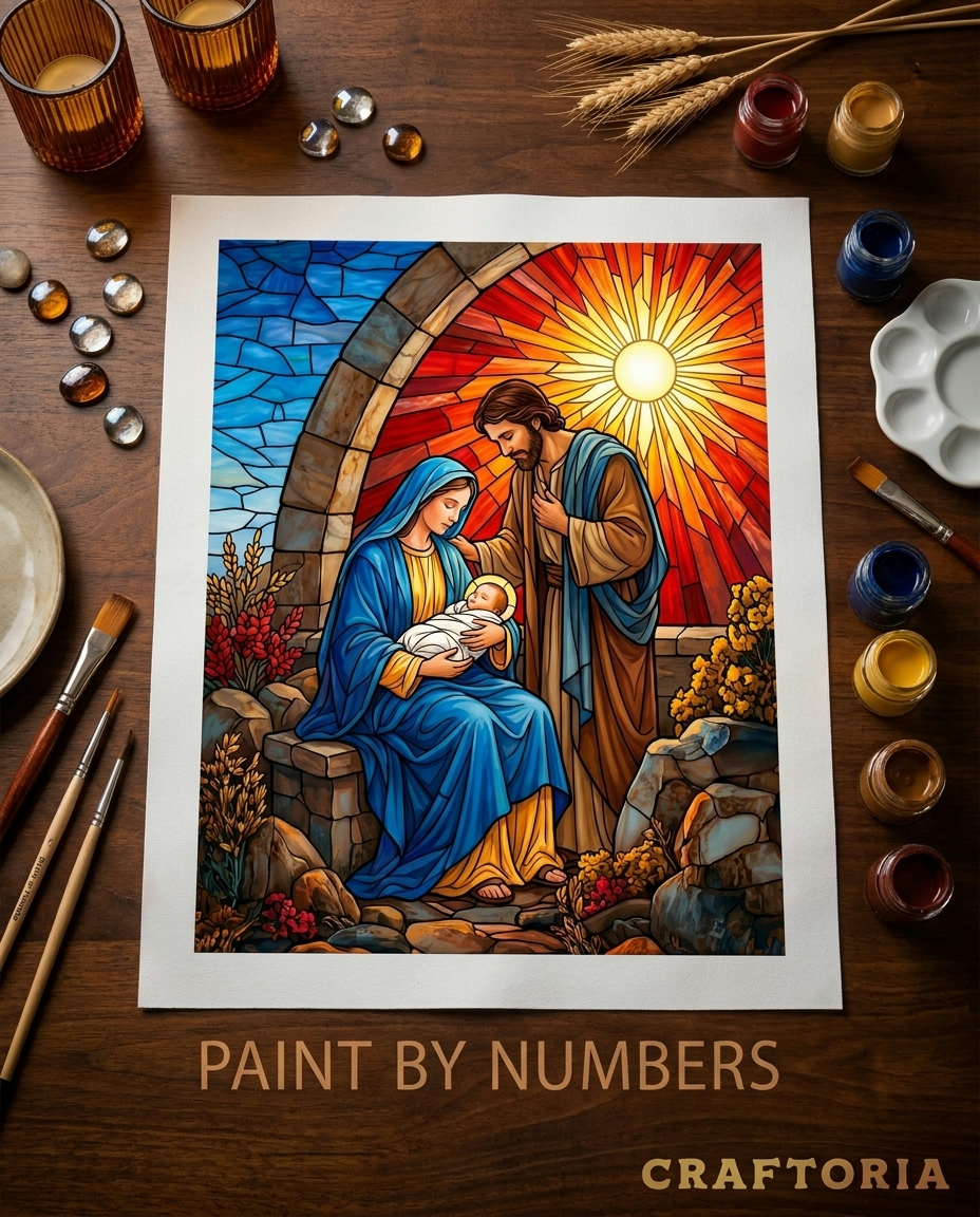 Craftoria Facebook ad: Mindful Paint by Numbers