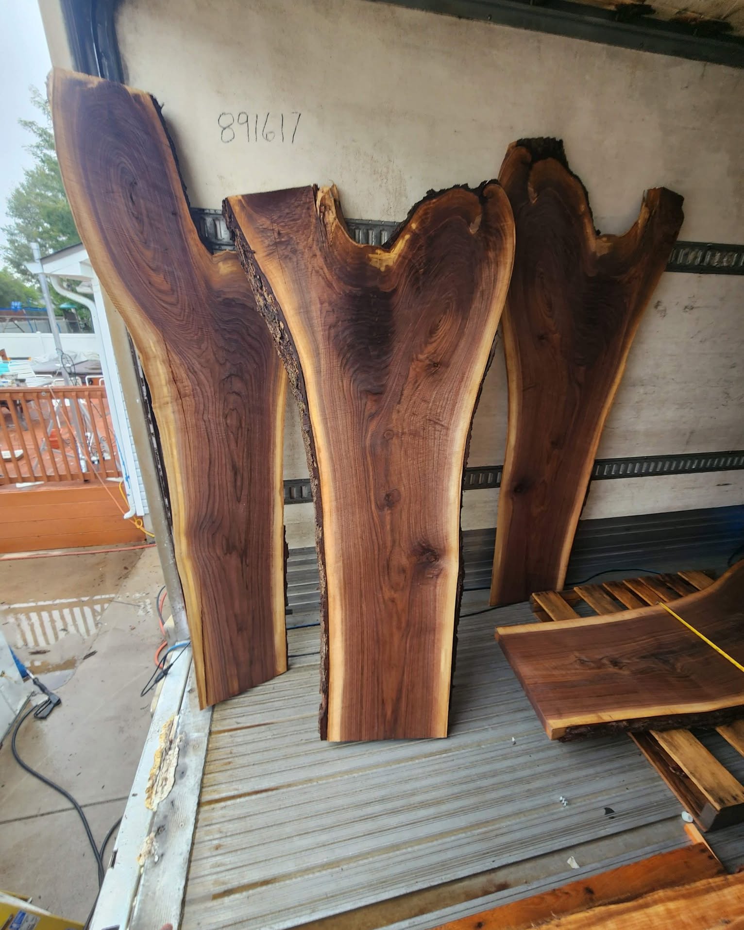 Sarah Craig Miller Facebook ad: Black Walnut Live Edge Slabs