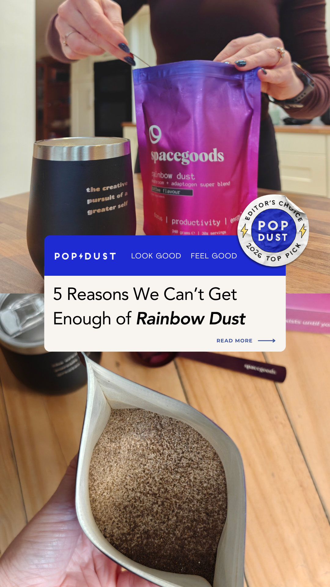 Popdust Facebook ad