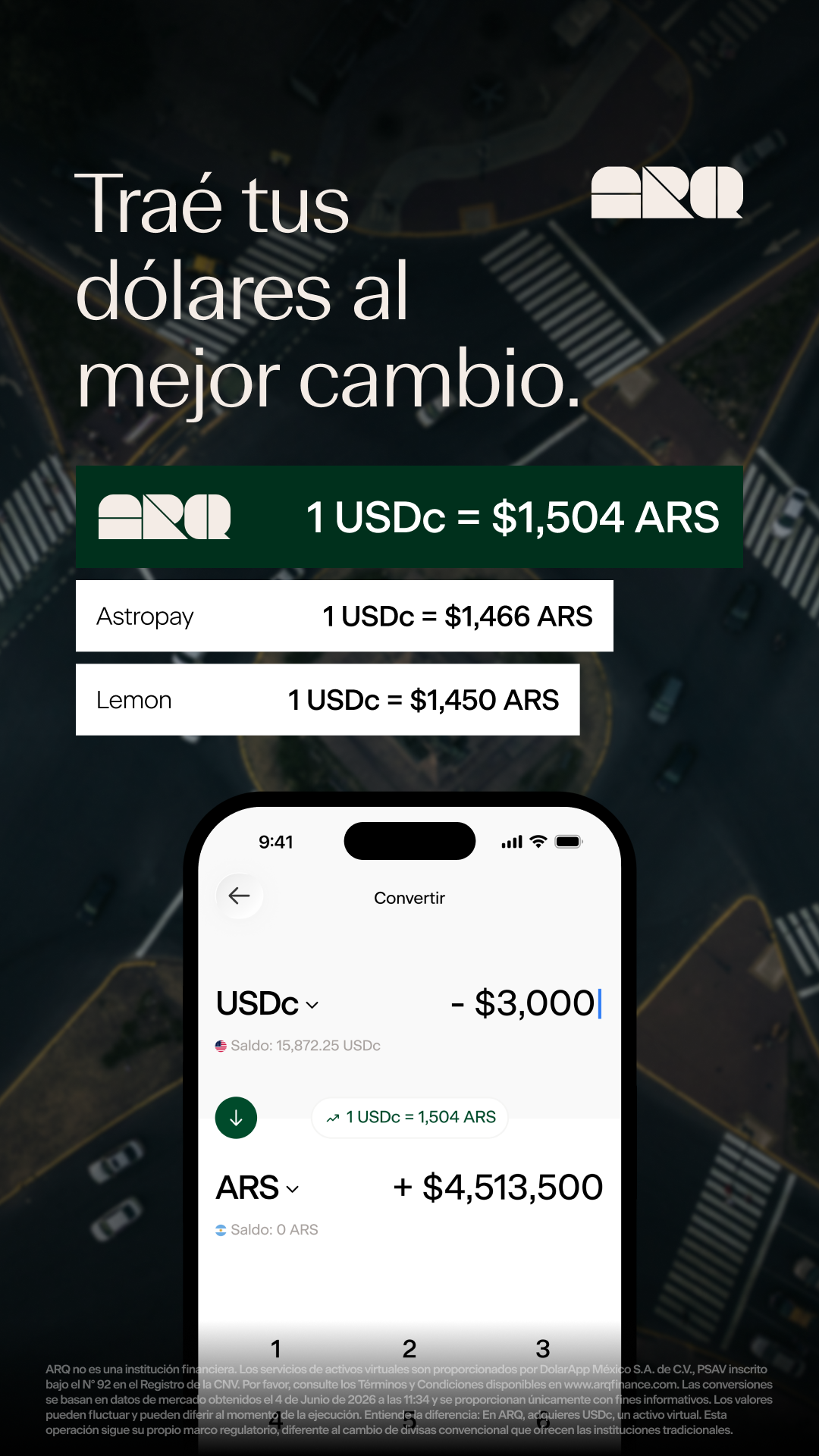 ARQ Facebook ad