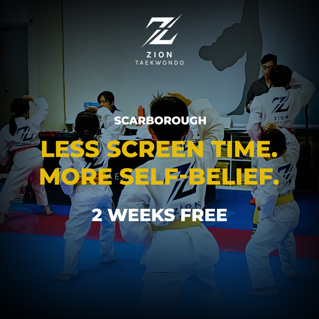 Zion Taekwondo Markham Facebook ad: 2 Weeks Free Taekwondo Trial