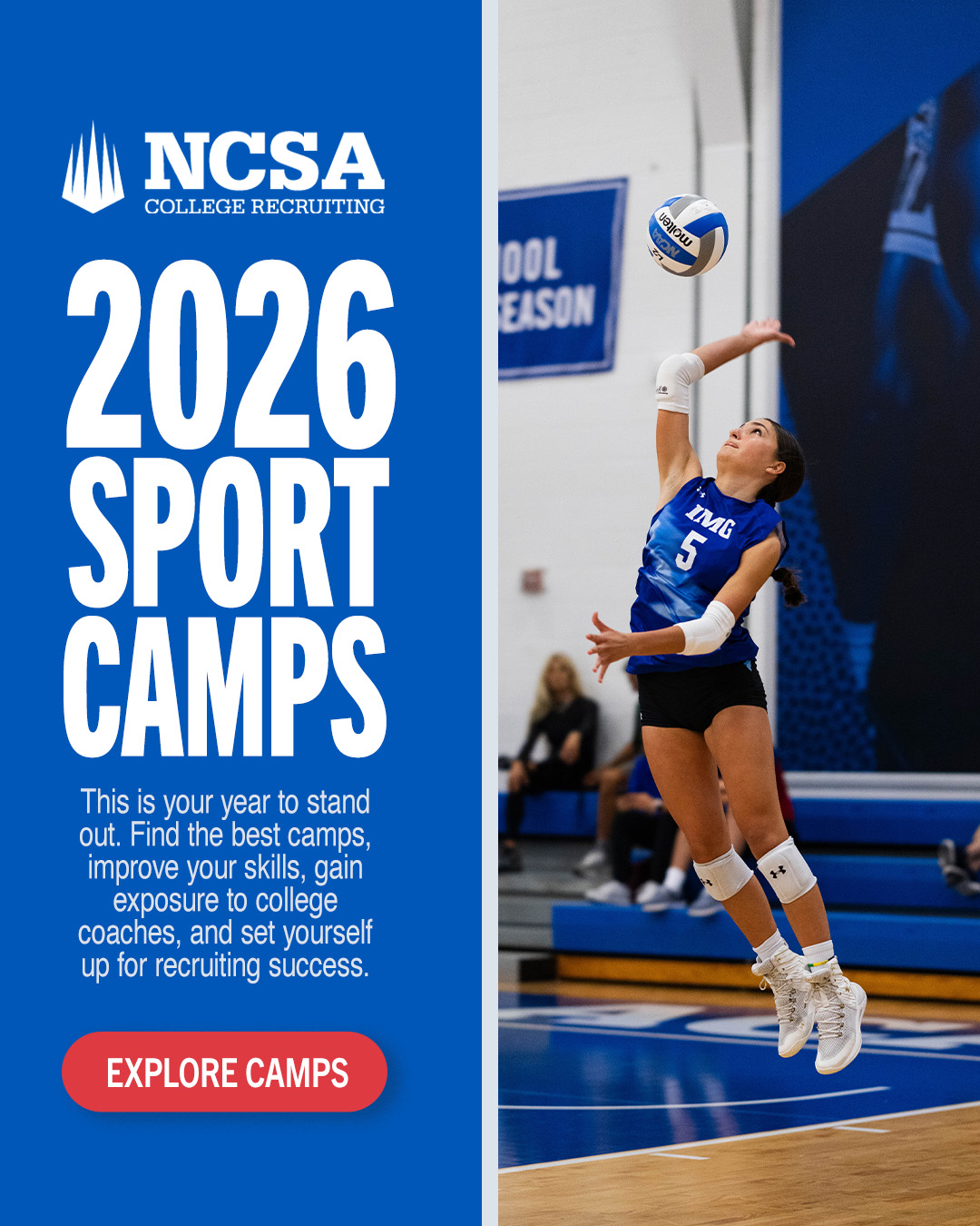 NCSA College Recruiting Facebook ad: Search Hundreds of Camps