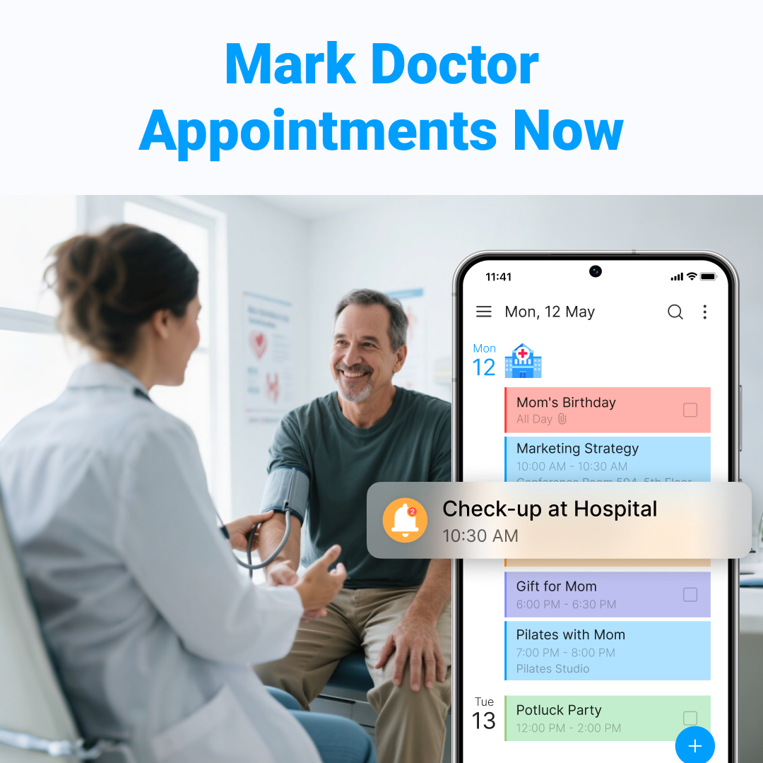 Good Calendar Facebook ad: Never miss your appointments with alarm, widgets.