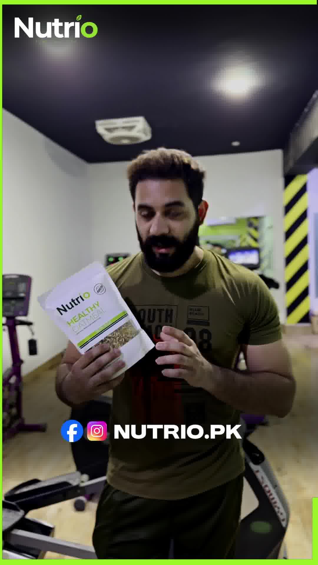 Nutrio Facebook ad: Protein-Packed Oats & Nuts for Daily Nutrition, Nutrio