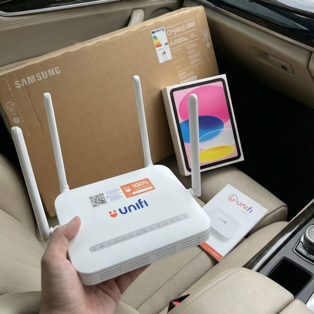 Jss Fibre Service Facebook ad: APPLY UNIFI FREE IPAD/TV!?
