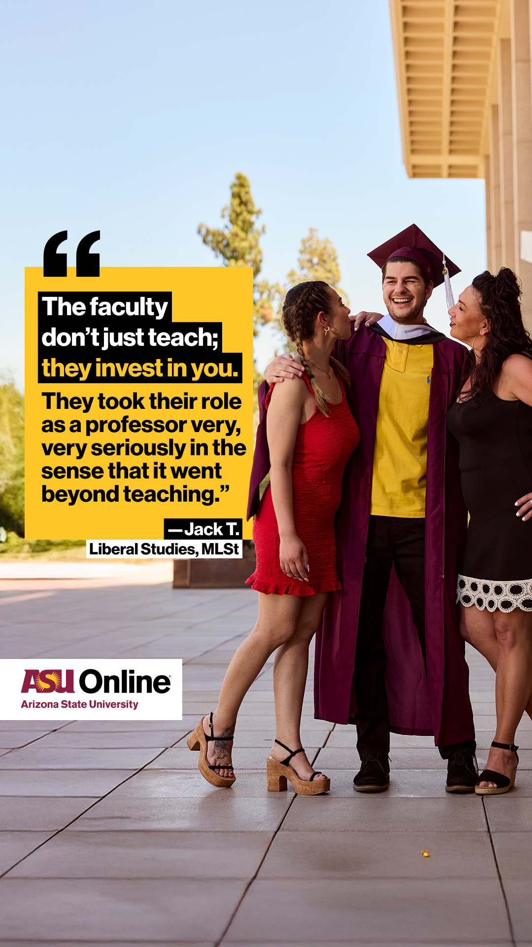 ASU Online Facebook ad