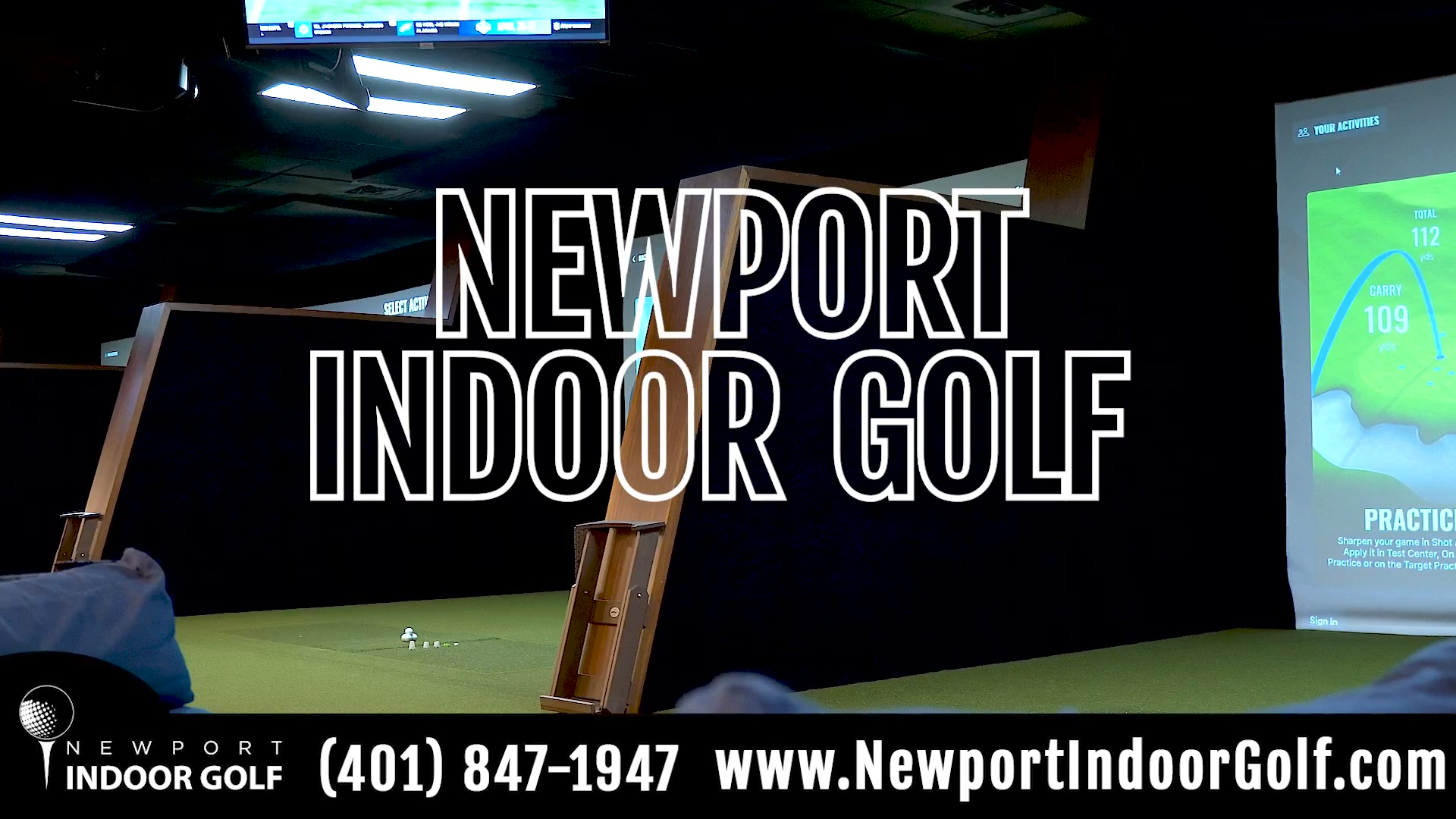 Newport Indoor Golf Facebook ad: Newport Indoor Golf Visit Us Today