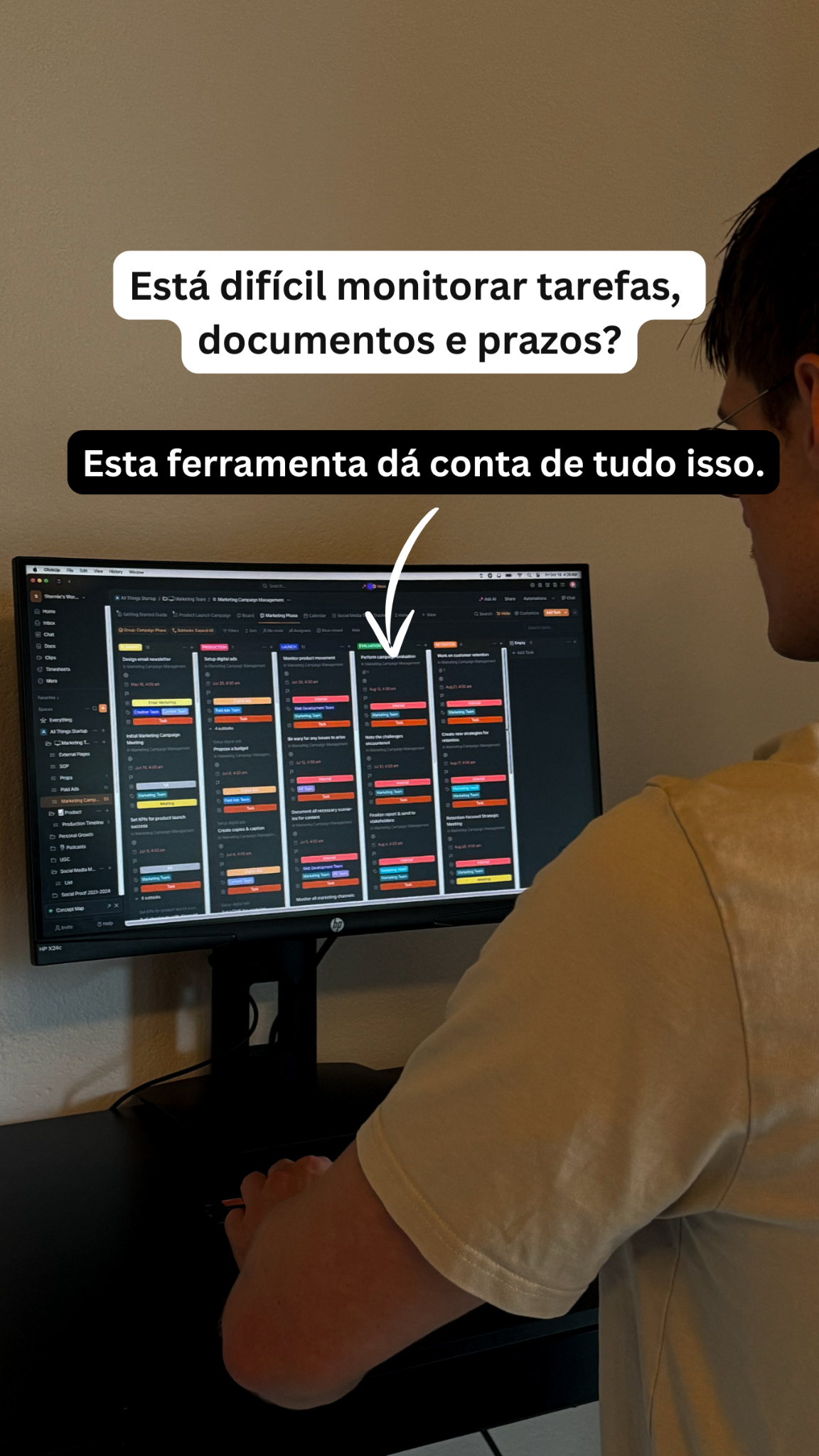 ClickUp Facebook ad