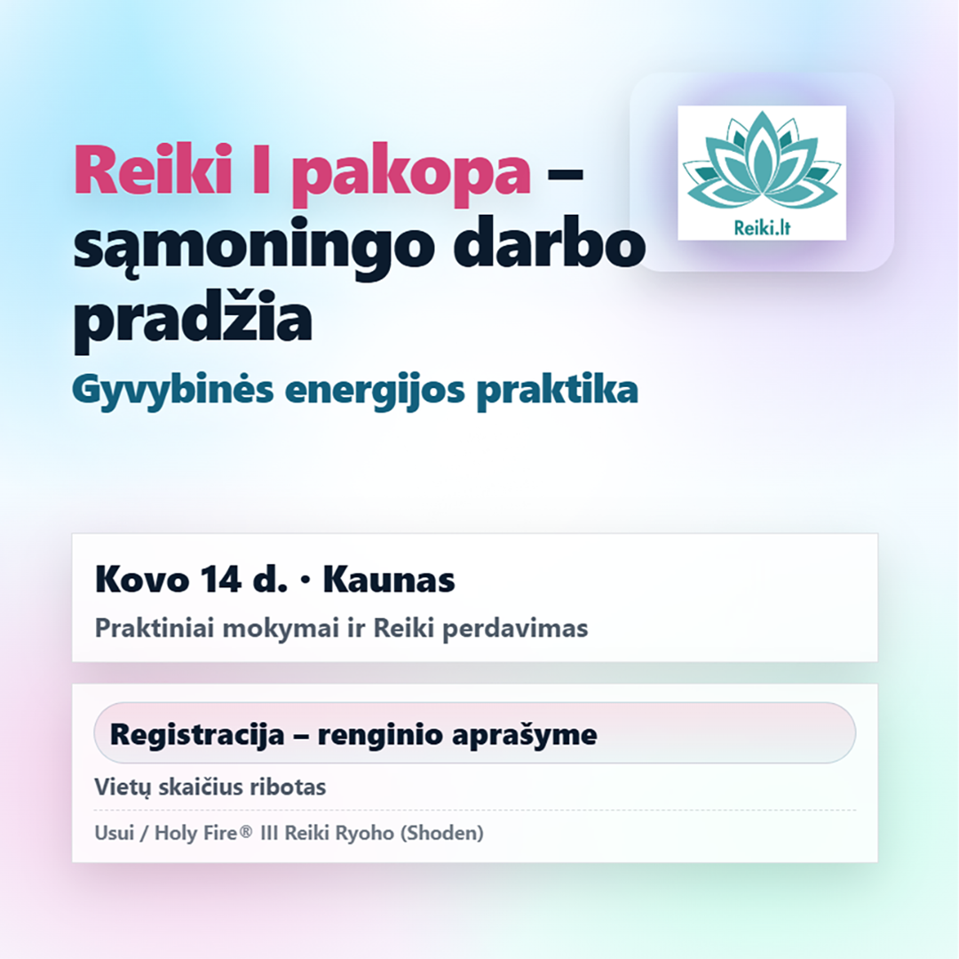 Reiki.lt Facebook ad from Jan 18, 2026