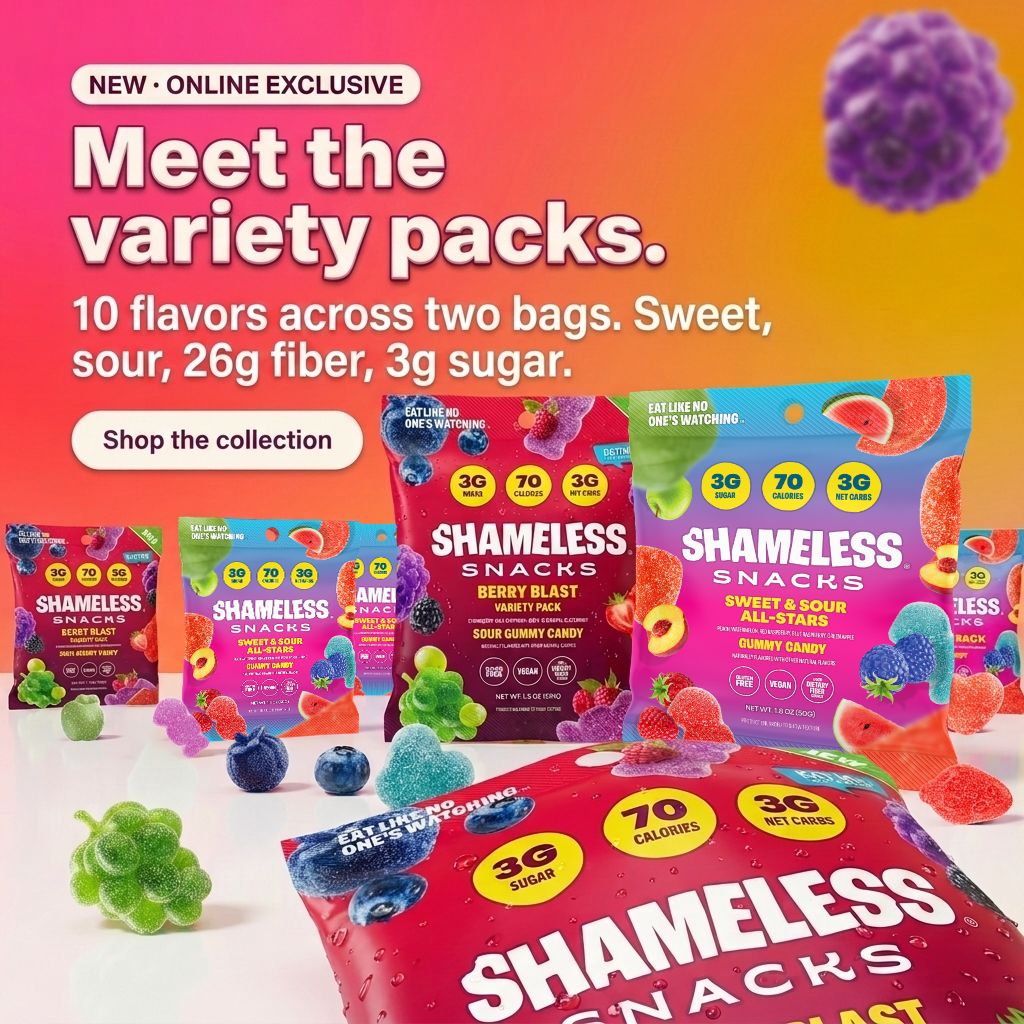 Shameless Snacks Facebook ad