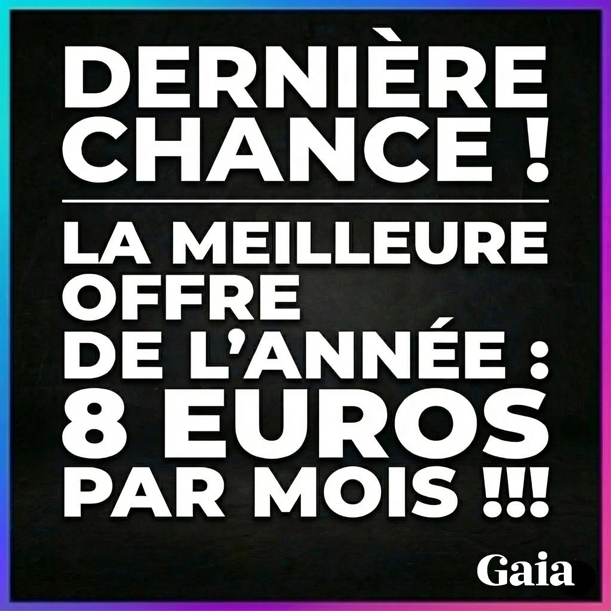 Nous Sommes Gaia Facebook ad