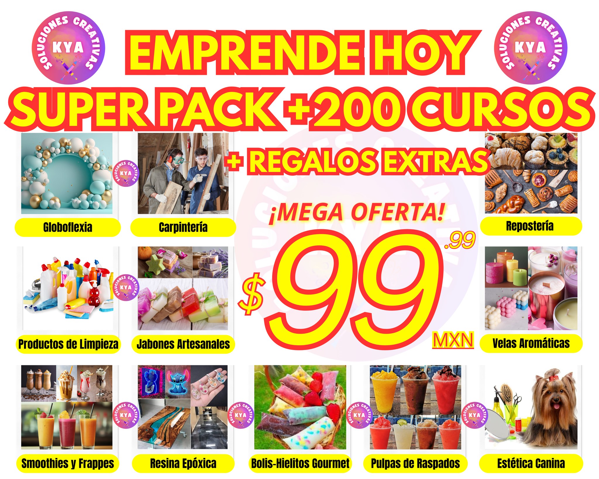 Soluciones Creativas KYA Facebook ad: OFERTA LIMITADA! Aprende y Emprende HOY con este…