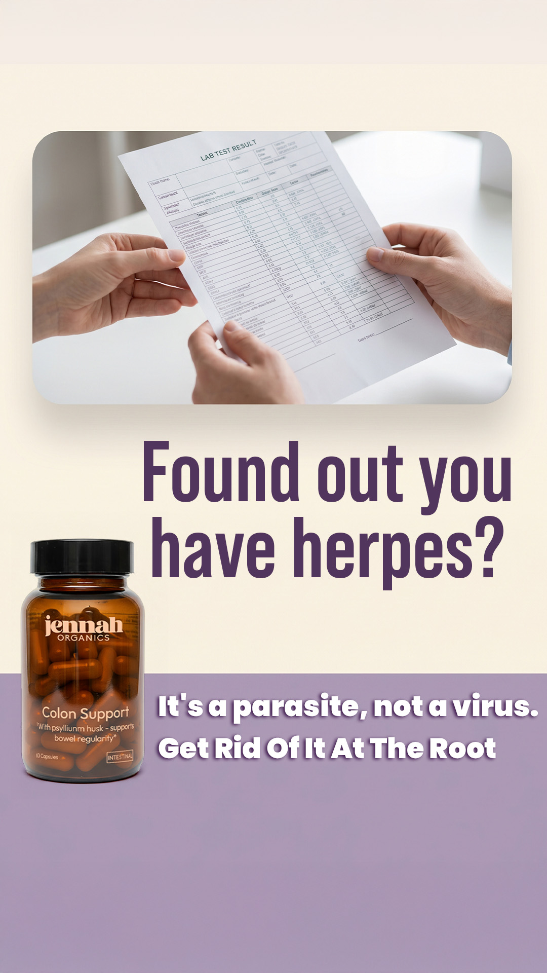Jennah Organics Facebook ad