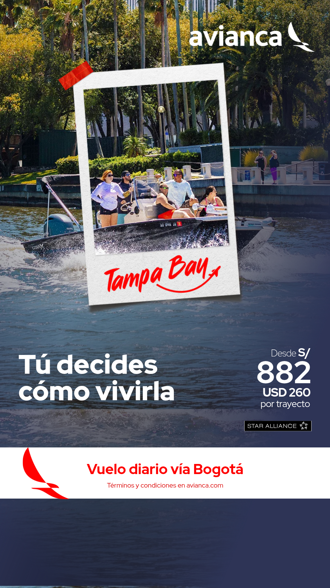 Avianca Facebook ad from Jun 24, 2026