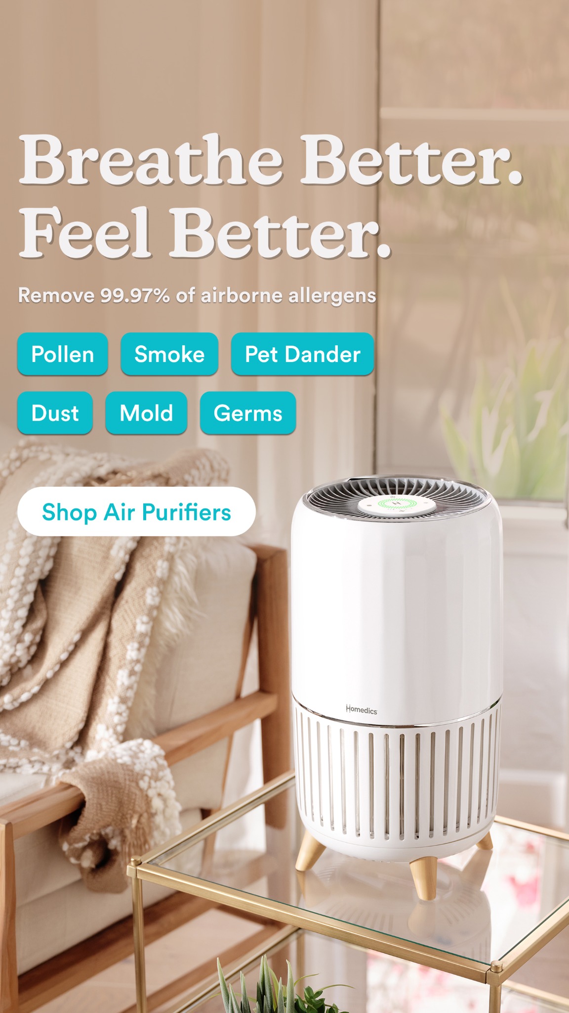 Homedics Facebook ad