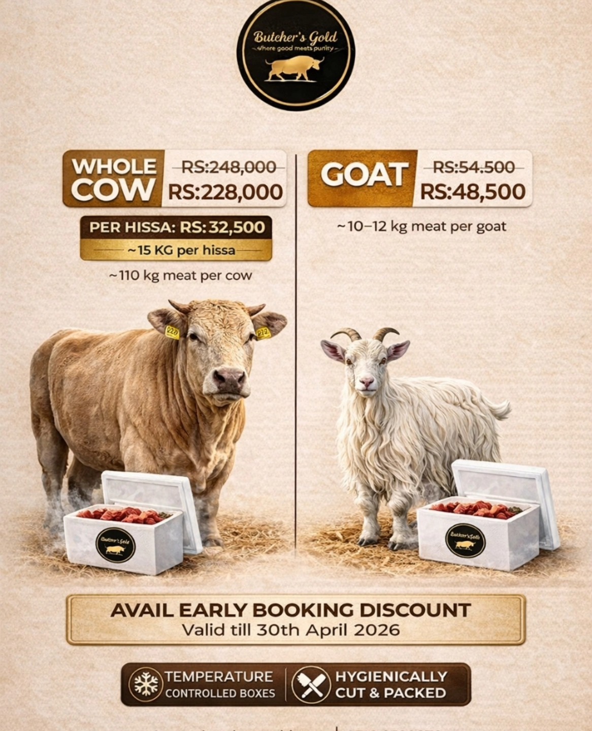 Butcher's Gold Facebook ad: Eid ul Adha 2026